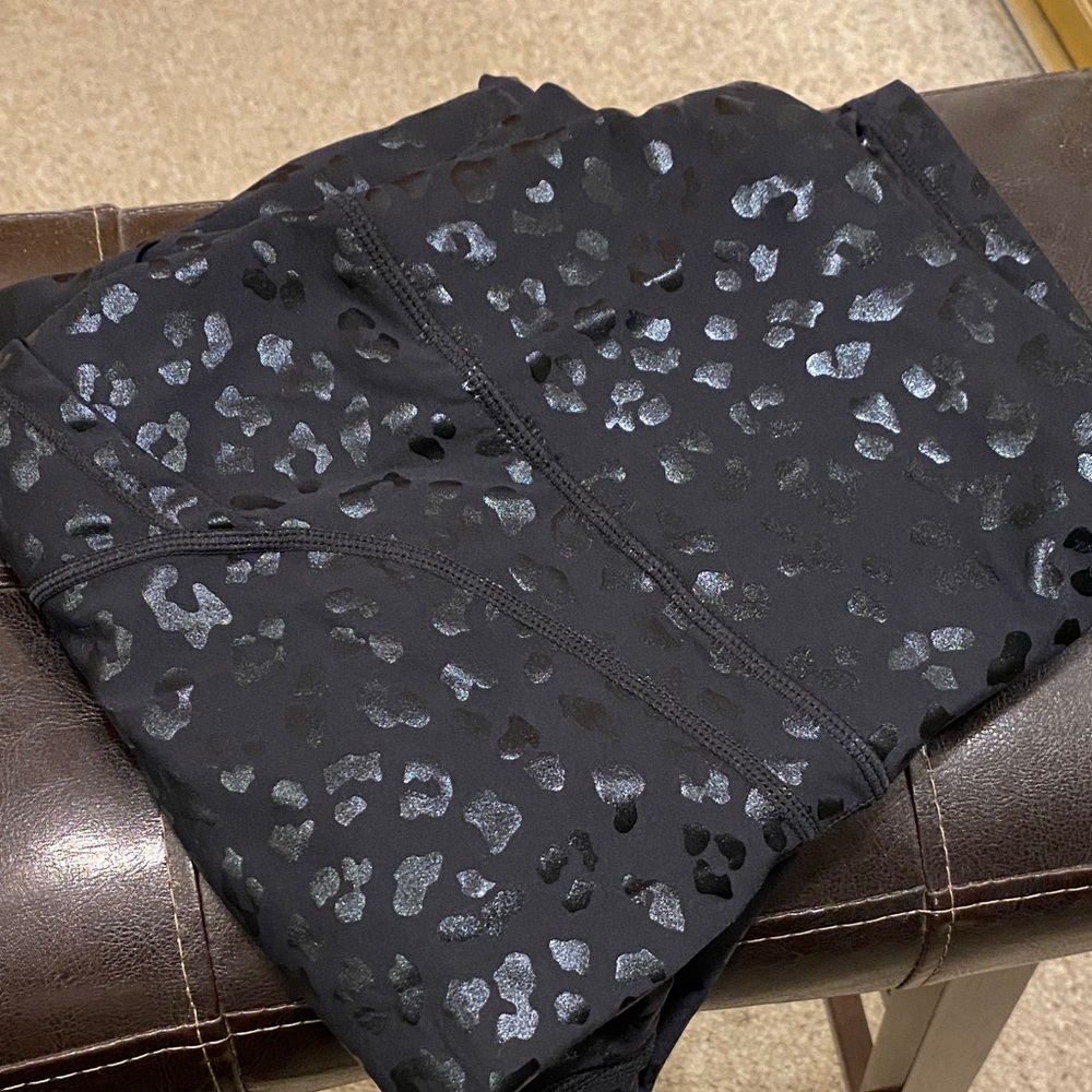 Black Leopard Print Leggings